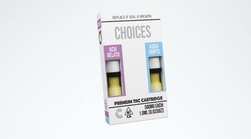 Choices Carts ACAI GELATO X KUSH MINTS | Number 1 THC Cart | Free Shipping